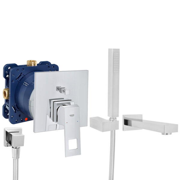 Unterputz-Set mit Grohe Eurocube-8W Wanneneinlauf